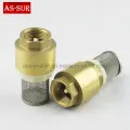 Water Non Return Vertical Brass Spring Check Valves